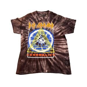 Def Leppard Adrenalize Tie Dye Band T Shirt Men’s Large Rock Tour Tee